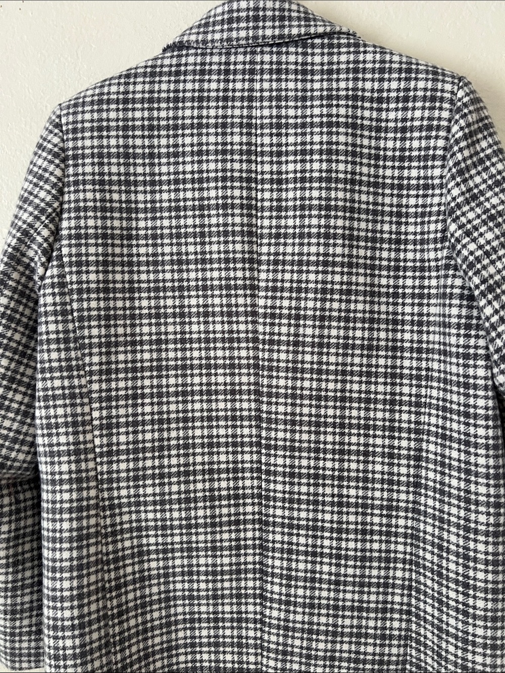Like New! SINGLE Double-Breasted Blazer Cotton Blend Blk/Wht Size S - Picture 6 of 11